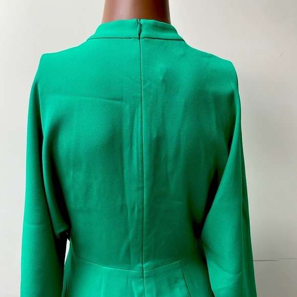 Judith & Charles Montparnasse Dress Spearmint Green Longsleeve High Neck 4 New - Picture 7 of 11